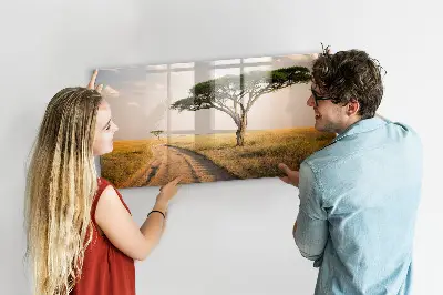 African landscape magnet board