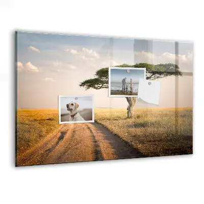 African landscape magnet board