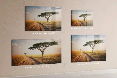 African landscape magnet board