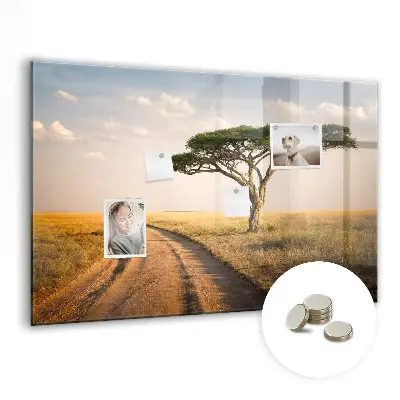 African landscape magnet board