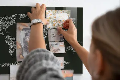 Magnetic wall board Names of the continents