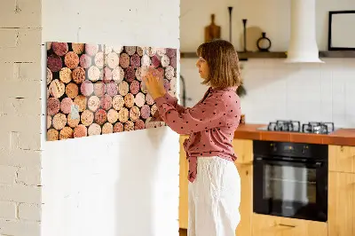 Magnetic glass dry erase board Wine Cork Collection