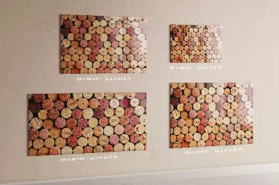 Magnetic glass dry erase board Wine Cork Collection
