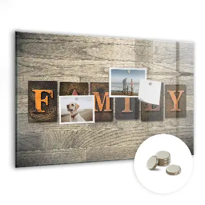 Family Inscription Magnetic Board