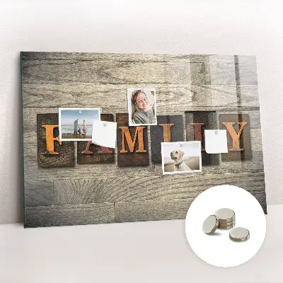 Family Inscription Magnetic Board