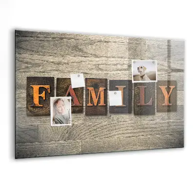 Family Inscription Magnetic Board