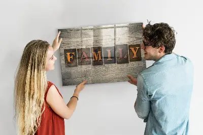 Family Inscription Magnetic Board
