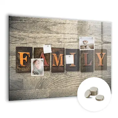 Family Inscription Magnetic Board
