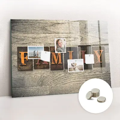 Family Inscription Magnetic Board