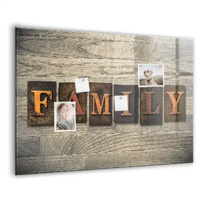 Family Inscription Magnetic Board