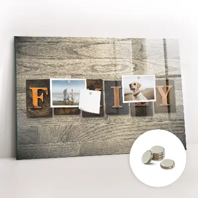 Family Inscription Magnetic Board