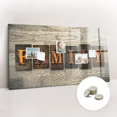 Family Inscription Magnetic Board