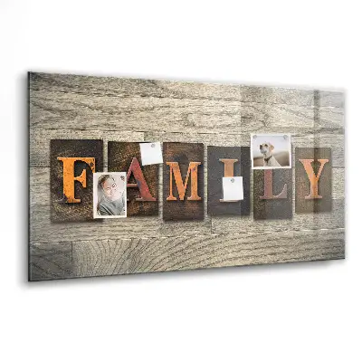 Family Inscription Magnetic Board