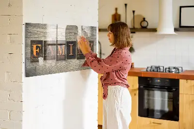 Family Inscription Magnetic Board