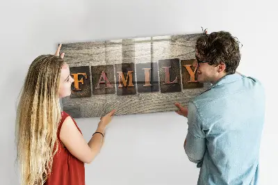 Family Inscription Magnetic Board