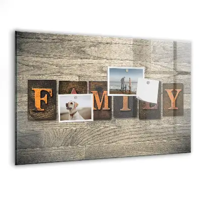 Family Inscription Magnetic Board