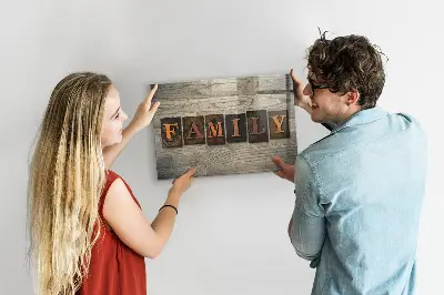 Family Inscription Magnetic Board
