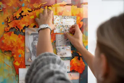 Decorative magnetic world map board