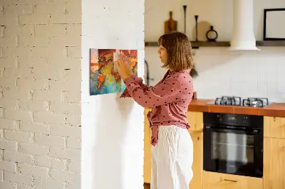 Decorative magnetic world map board