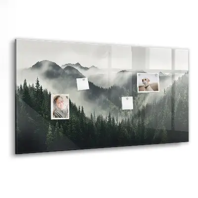 Magnetic wall board Forest landscape