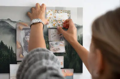 Magnetic wall board Forest landscape