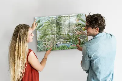 Nature Jungle Themed Magnetic Board