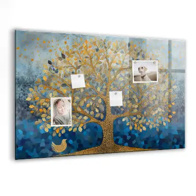 Magnetic wall board Abstract tree