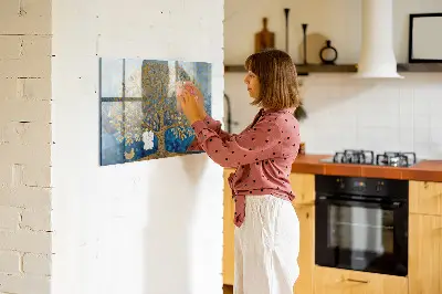 Magnetic wall board Abstract tree