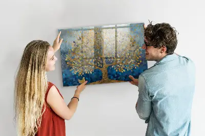 Magnetic wall board Abstract tree
