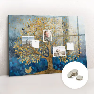 Magnetic wall board Abstract tree