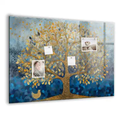 Magnetic wall board Abstract tree
