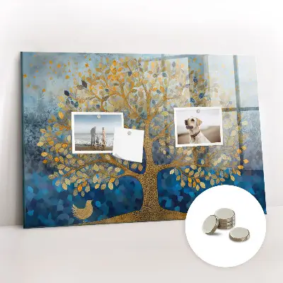 Abstract Tree Magnetic Wall Board