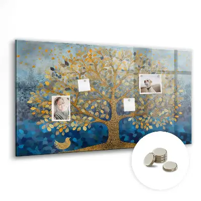 Abstract Tree Magnetic Wall Board