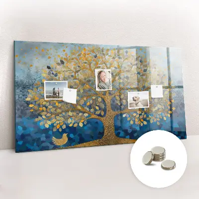 Abstract Tree Magnetic Wall Board