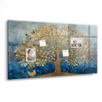 Magnetic wall board Abstract tree