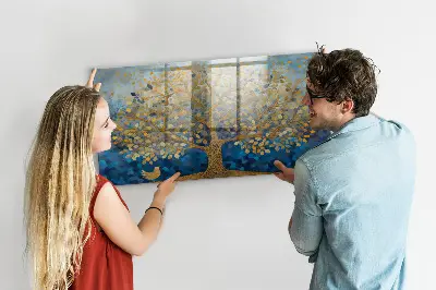 Magnetic wall board Abstract tree