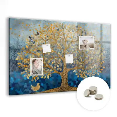 Abstract Tree Magnetic Wall Board