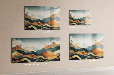 Mountain landscape magnetic board