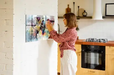 Magnetic Watercolor Map Wall Board
