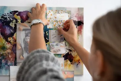 Magnetic Watercolor Map Wall Board