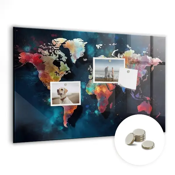 Magnet board Abstract map