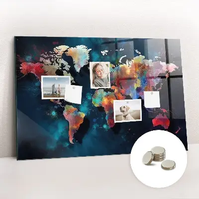Magnet board Abstract map