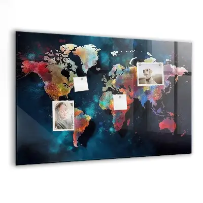 Magnet board Abstract map