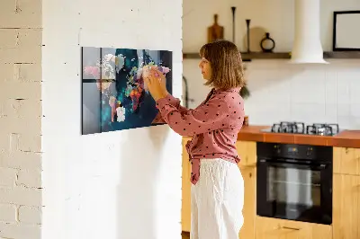 Abstract Map Magnetic Board