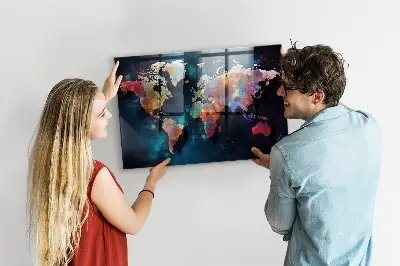 Magnet board Abstract map