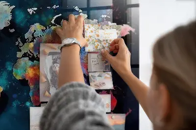 Abstract Map Magnetic Board