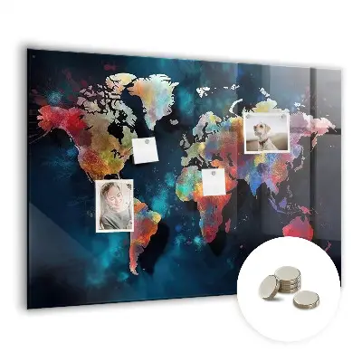 Magnet board Abstract map
