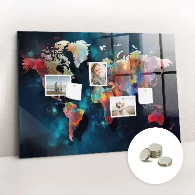 Abstract Map Magnetic Board