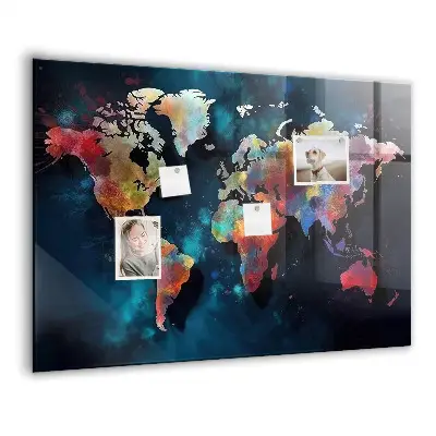 Magnet board Abstract map