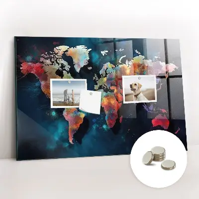 Abstract Map Magnetic Board